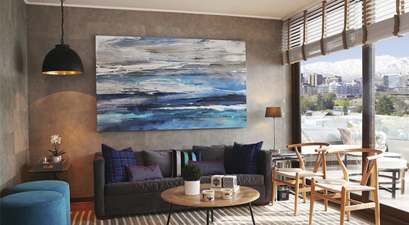 Sala de estar Presidente Riesco con Persiana Country Woods® Sala de estar con Persiana de madera