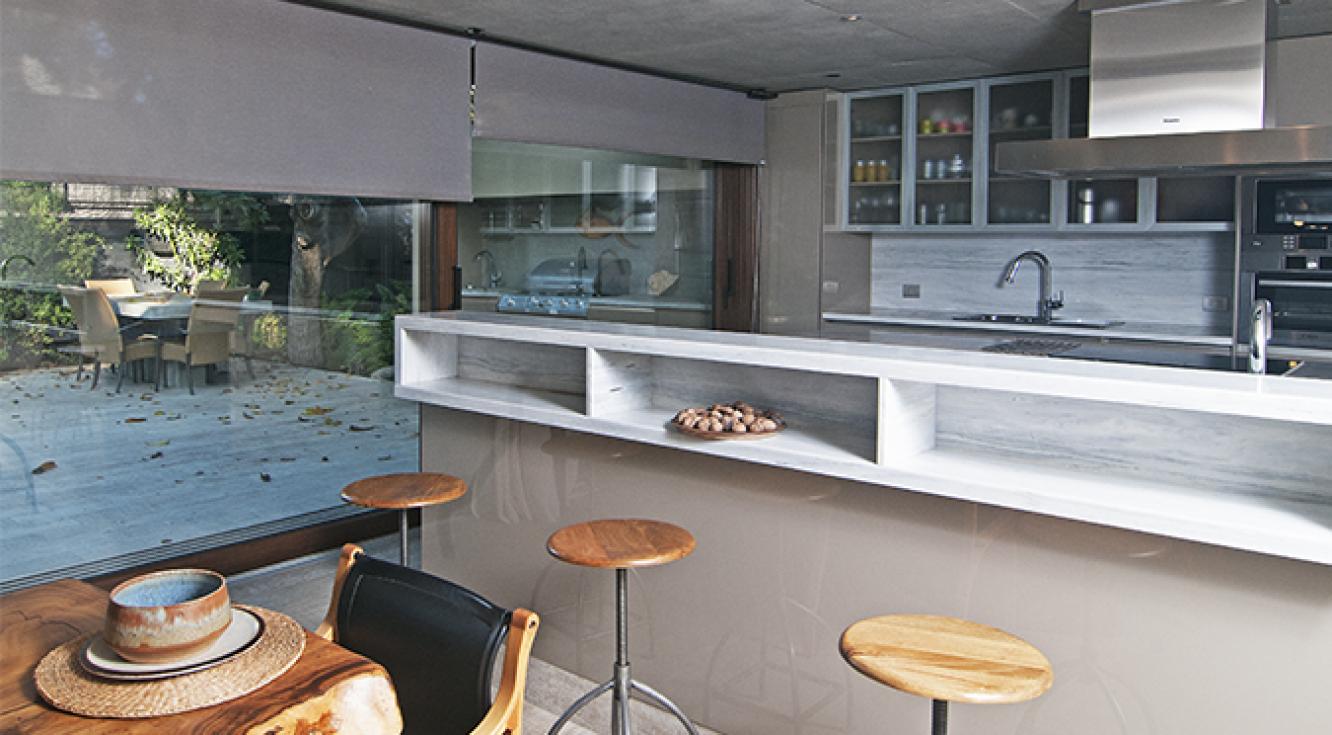 Cocina, Cortina Roller Quantum Cortina enrollable para cocina HunterDouglas